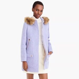 Petite chateau parka in Italian stadium-cloth
wool